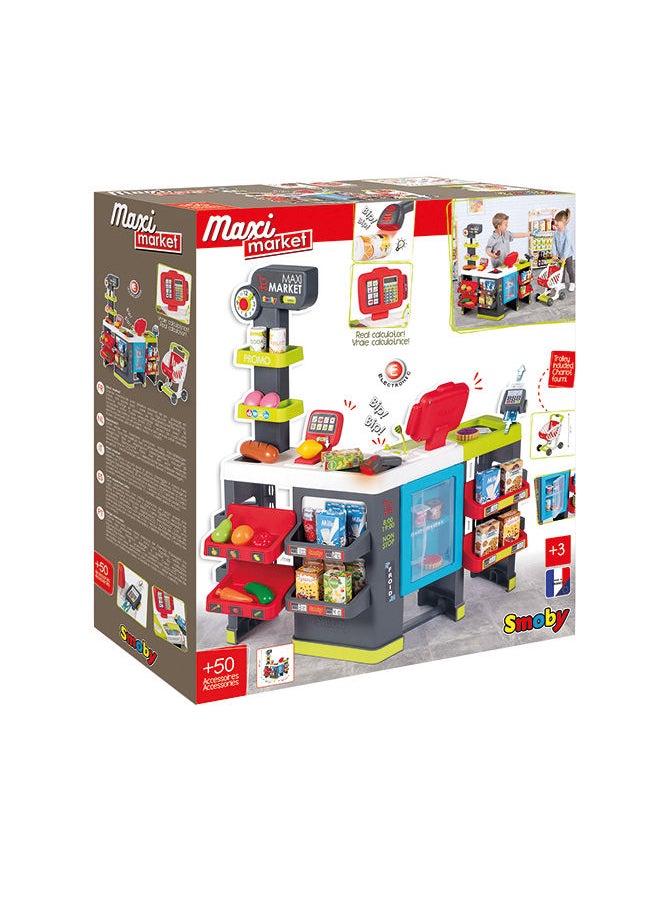 Smoby - Maxi Market And 50 Accessories - Image 1