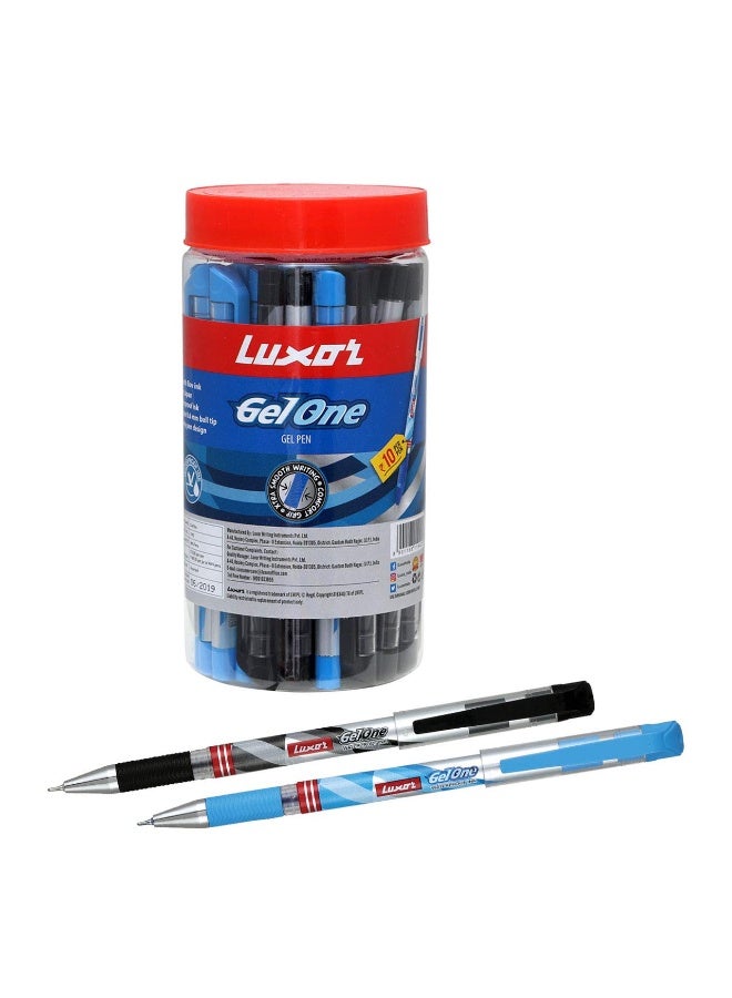 Luxor Gelone GP Ball Pen Assorted (10 PCS) - Image 1