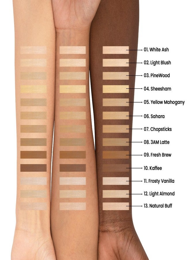 باك كونسيلر باك ستوديو إتش دي، لون أبيض رمادي | خفيف الوزن، تغطية كاملة | تركيبة كريمية سهلة المزج لا تسبب الجفاف - Image 4