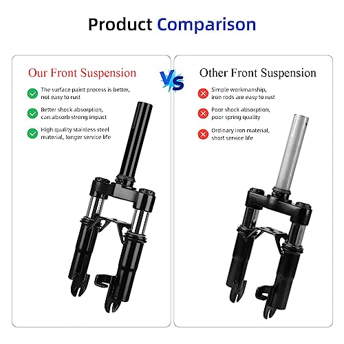 MIMIRACLE Electric Scooter Front Suspension Kit Spring Fork Compatible with Max G30 G30LP Segway Ninebot Electric Scooter Shock Absorption Parts Anti-Vibration Accessories with Foot Stand - Image 3