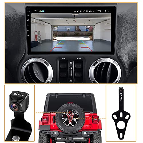 NATIKA Backup Camera for 2007-2018 Jeep Wrangler JK: Starlight Night Vision 720P AHD and TVI Waterproof HD Spare Tire Mount Backup Reverse Rear View Camera for Jeep Wrangler JK 2007-2018 - Image 2