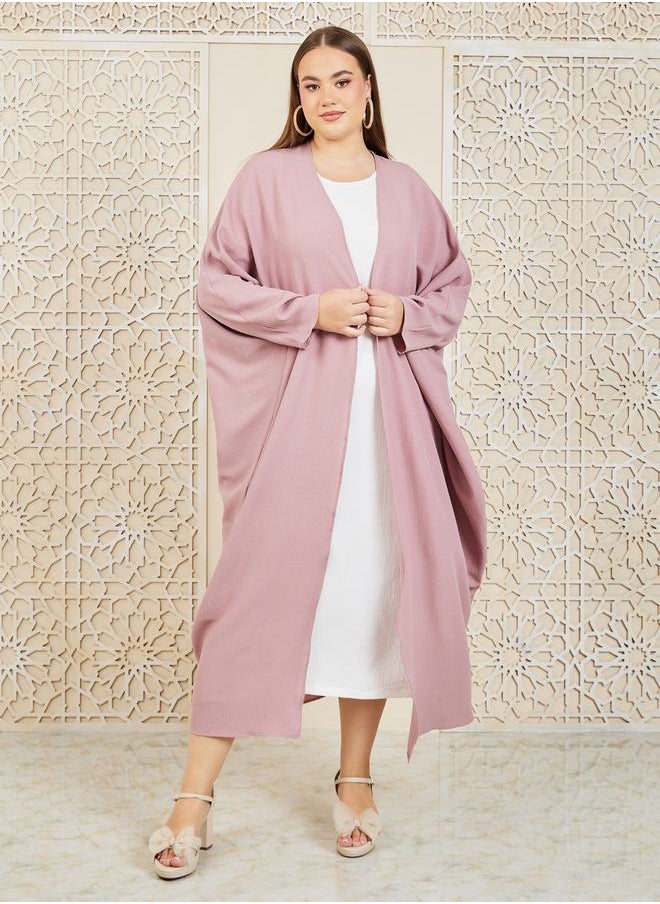 Styli - Oversized Textured Maxi Length Kimono - Image 1