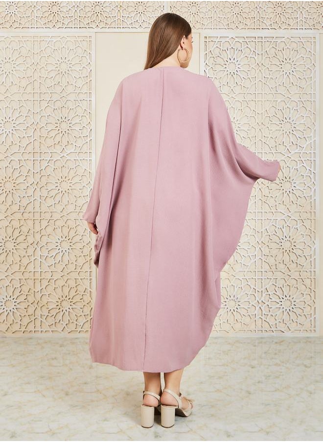 Styli - Oversized Textured Maxi Length Kimono - Image 1