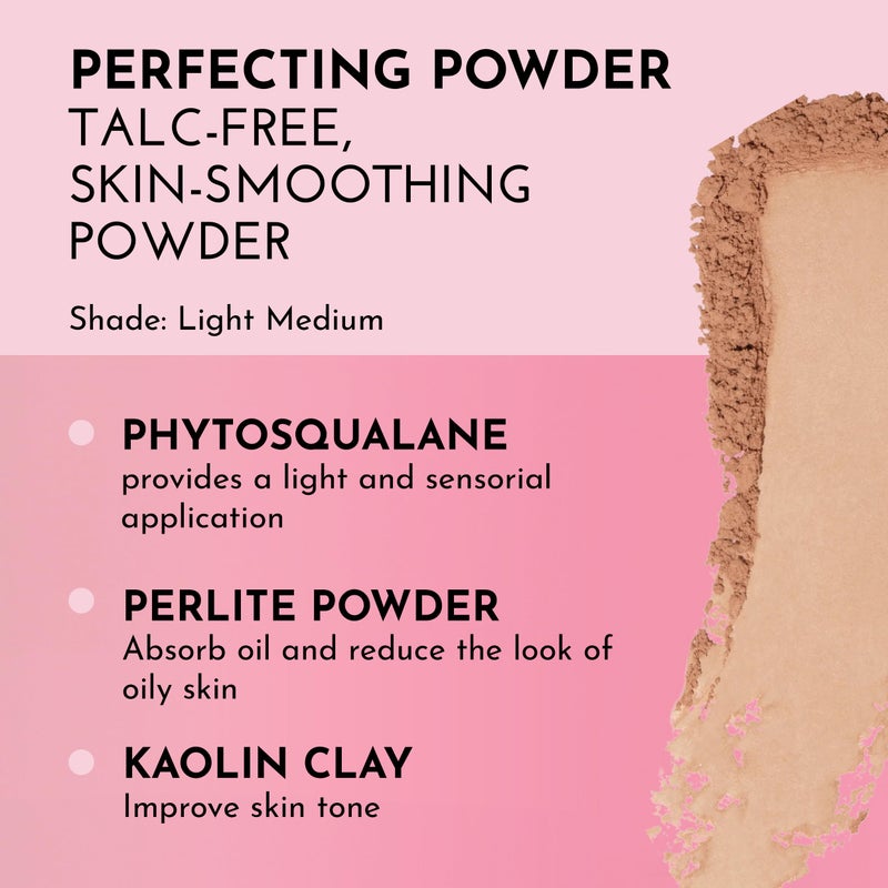 LAWLESS Women's Talc Free Skin Smoothing Powder, Light Medium, Tan, 0.34 Ounce (Pack of 1) - Image 2