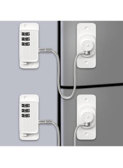 واي آند دي Window Safety Locks Refrigerator Lock Combination for Children Adhesive Freezer Child Safe Kid Cabinet Door Adults Fridge 2 Pack  - Image 1