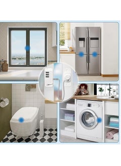 واي آند دي Window Safety Locks Refrigerator Lock Combination for Children Adhesive Freezer Child Safe Kid Cabinet Door Adults Fridge 2 Pack  - Image 2