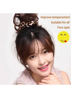 TUICARE 6 Pcs Scrunchies For Hair Cheetah Print Hair Ties Scrunchie Animal Print Velvet Leopard Bow Women Lepord Large Clips For Thick Hair 3 Styles Large  - Image 2