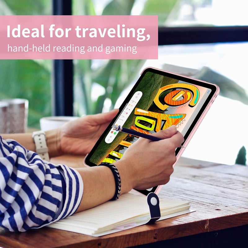 Boxome Tablet Case Cover for Apple iPad Air 11 inch (M3, M2) [Auto Sleep/Wake Cover] [Trifold Stand] - Pink - Image 4