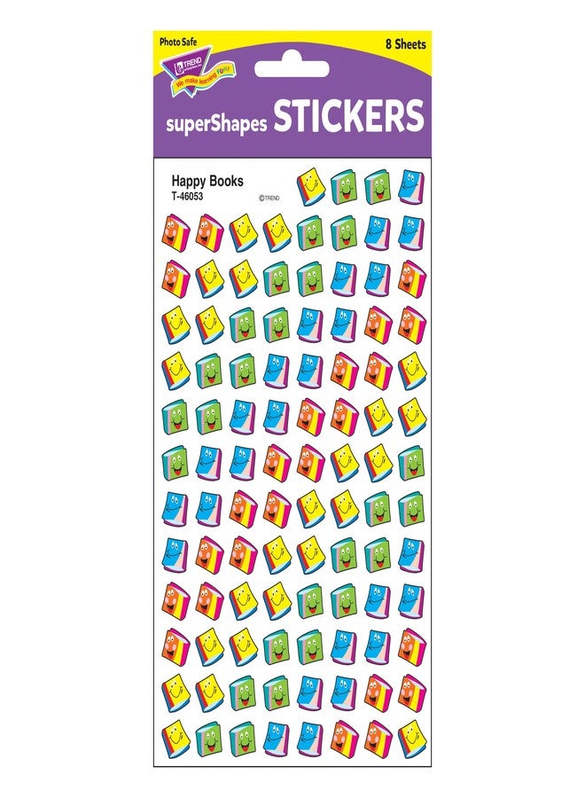Trend Enterprises Trend Happy Books superShapes Stickers, Classroom Incentives, 800 Count - Image 3