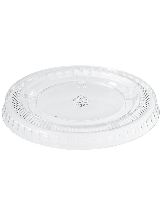 Restaurantware LIDS ONLY: RW Base 1.5, 2 And 2.5 Ounce Lids Sauce Cup Lids, 2000 Tight-Fitting Lids For Condiment Cups - Microwave-Safe, Clear Plastic Portion Cup Lids, Portion Cups Sold Separately - Image 1