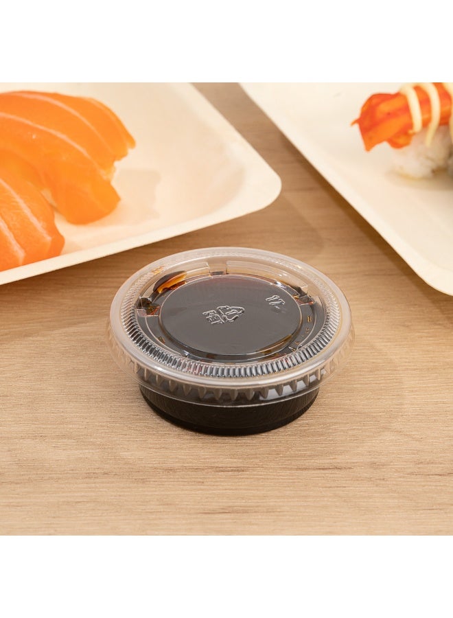 Restaurantware LIDS ONLY: RW Base 1.5, 2 And 2.5 Ounce Lids Sauce Cup Lids, 2000 Tight-Fitting Lids For Condiment Cups - Microwave-Safe, Clear Plastic Portion Cup Lids, Portion Cups Sold Separately - Image 4