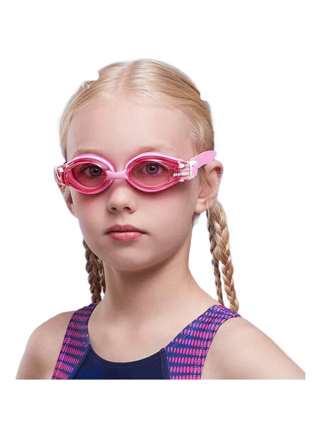 Swans Children'S Swimming Goggles, High-Definition Anti-Fog Waterproof, For Boys And Girls, Youth Professional Training Swim Glasses, Pink - Image 3