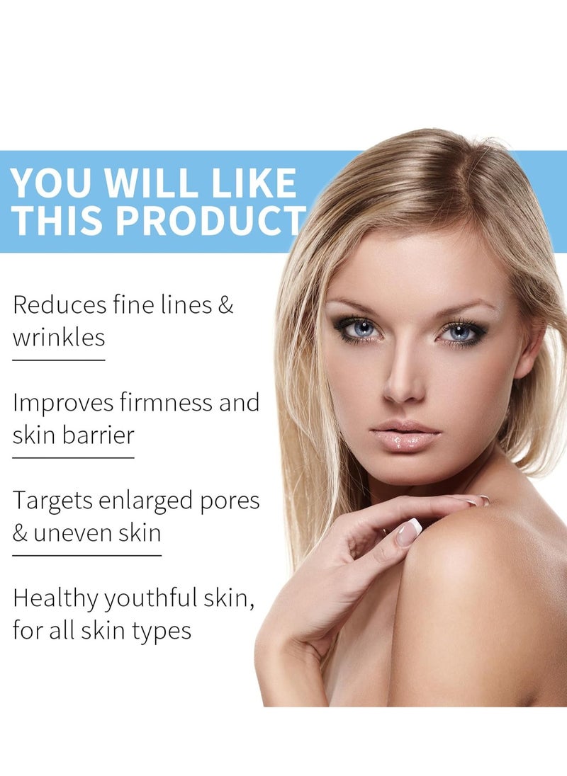 Hoygi Blue Copper Peptide Face Serums, Anti Wrinkle Improves Damaged Skin, Copper Peptides for Face, Glow Serum for Radiant, Hyaluronic Acid Serum Reduces Fine Lines, Improves Skin Barrier 30ml  - Image 5