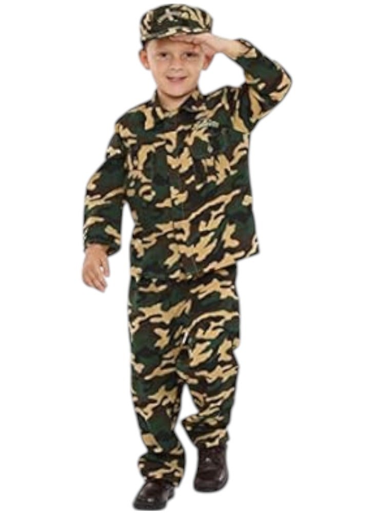 صندوق العاب زي عسكري فاخر متوسط ​​الحجم للأطفال من عمر 5 إلى 6 سنوات - Image 1