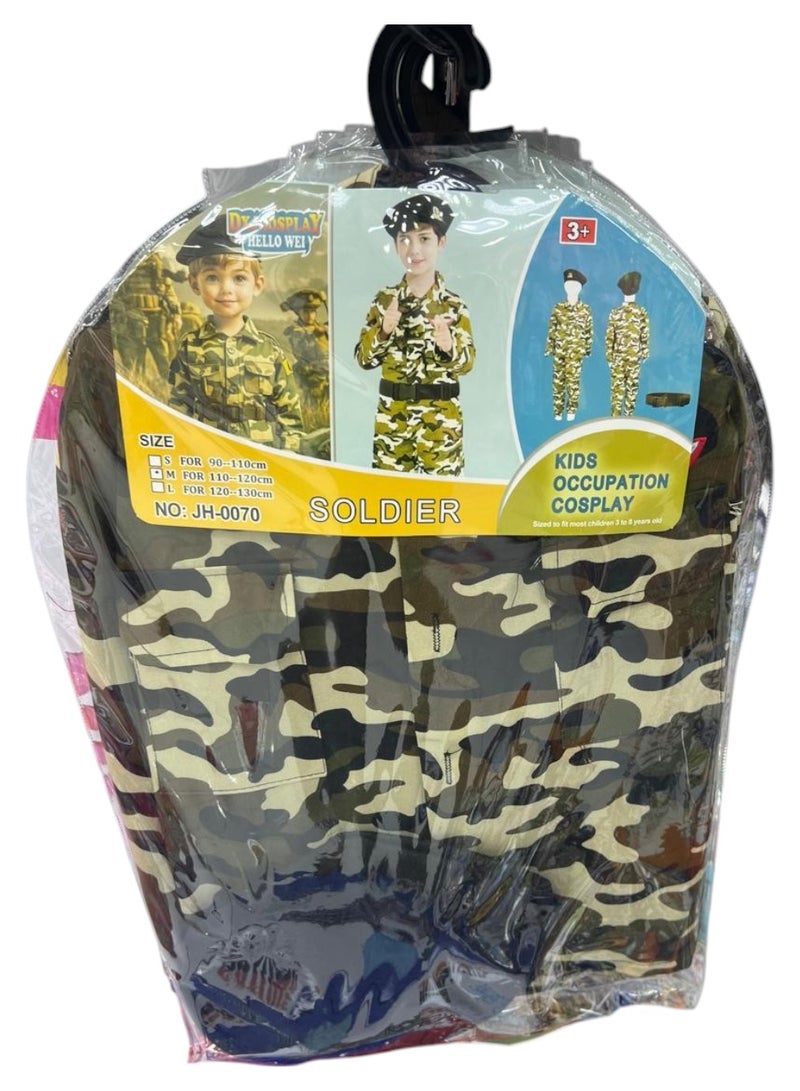 صندوق العاب زي عسكري فاخر متوسط ​​الحجم للأطفال من عمر 5 إلى 6 سنوات - Image 2