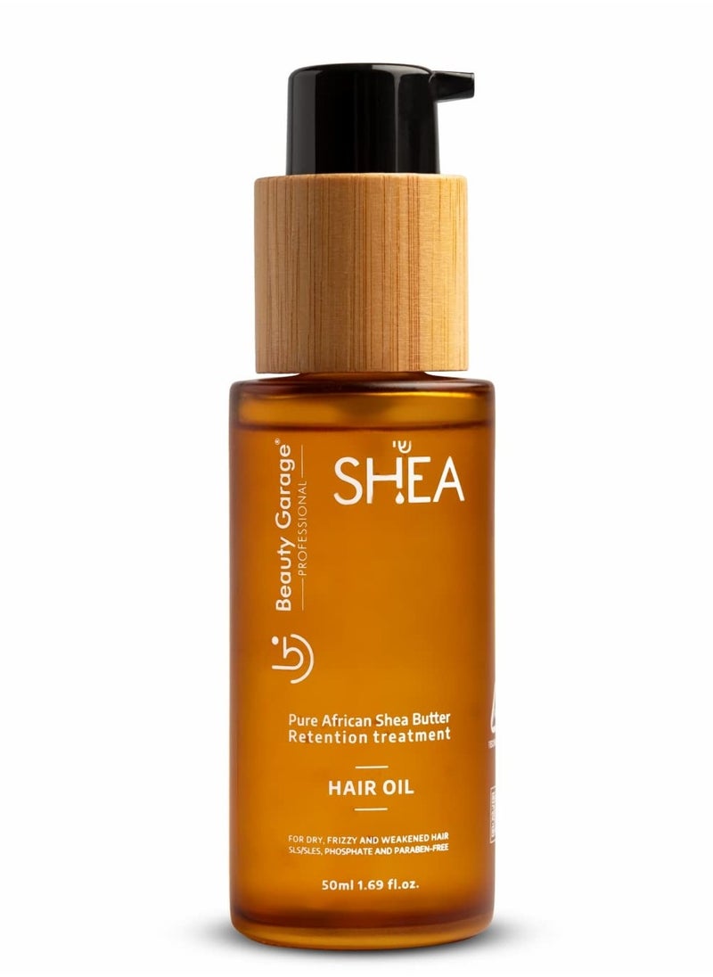 Beauty Garage - Pure African Shea Butter Retention Treatment Hair Oil 50ml - Image 1