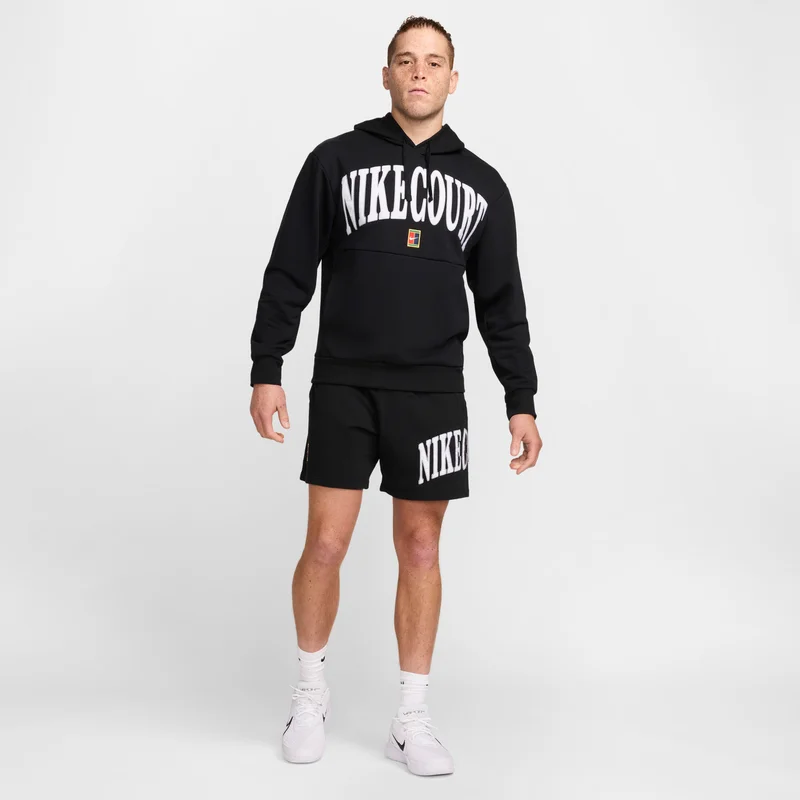 Nike Black Men's Dri-FIT Fleece Tennis Hoodie for Men | Best Price UAE