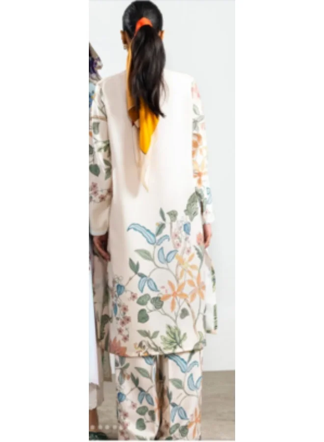 Bazm-A Fashion Atelier  BEIGE Floral-2PCS-MIX-2 PCS -SANA SAFINAS for Women | Best Price UAE