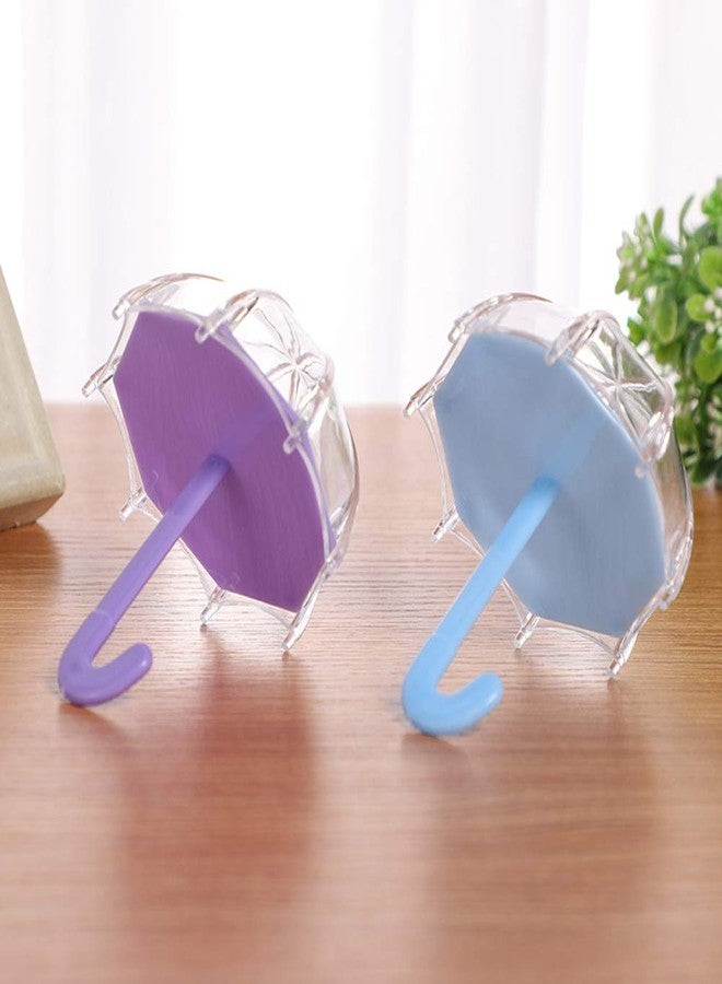 lasenersm 6 Pieces False Eyelashes Box Umbrella Shaped False Eyelash Packaging Box Empty Clear Storage Case Plastic Eyelash Packaging Boxes for False Eyelashes and Candy Storage, Color Random - Image 5