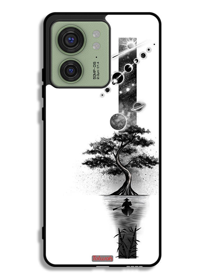 Tolwak Motorola Edge 40 Protective Case Cover Earth Space Art - Image 1
