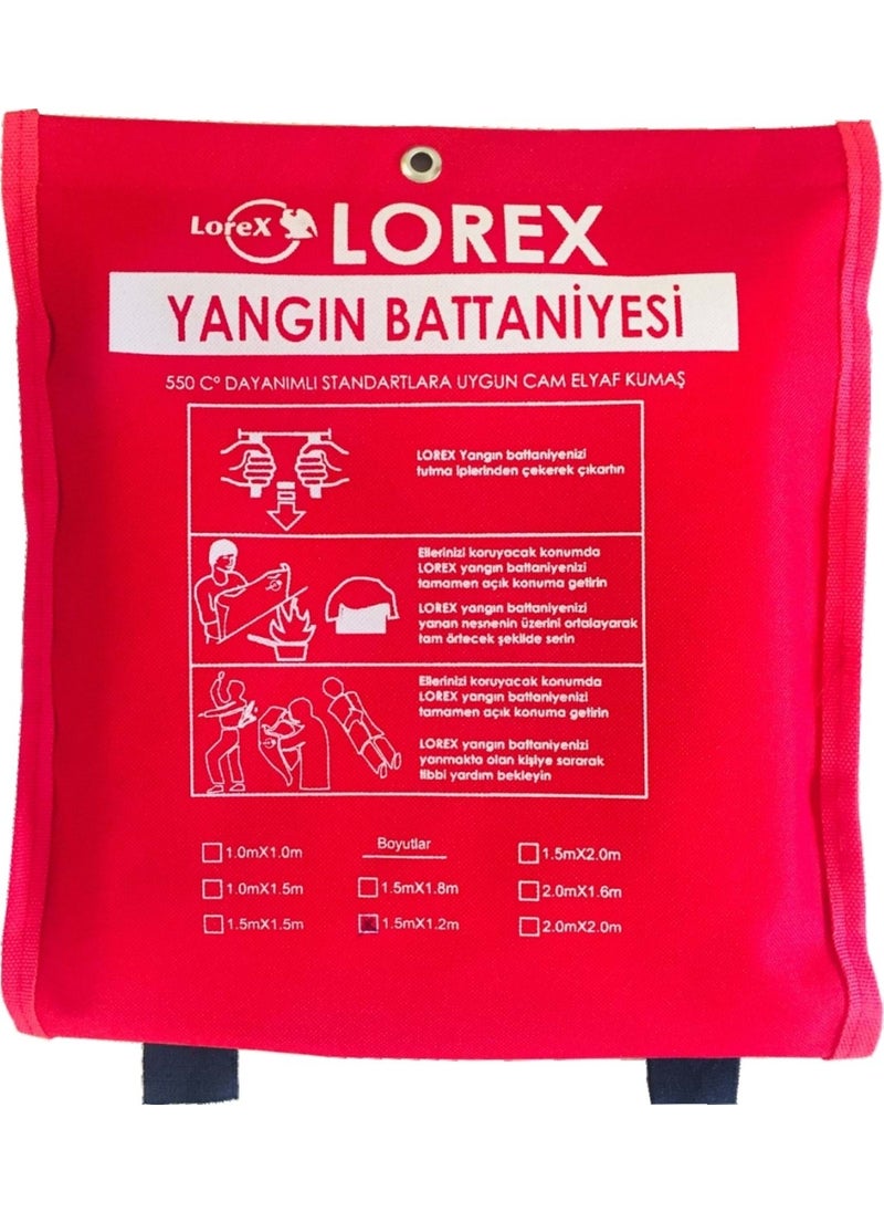 Lorex - LR-FB1512C Fire Fighting Blanket with Bag - Image 1