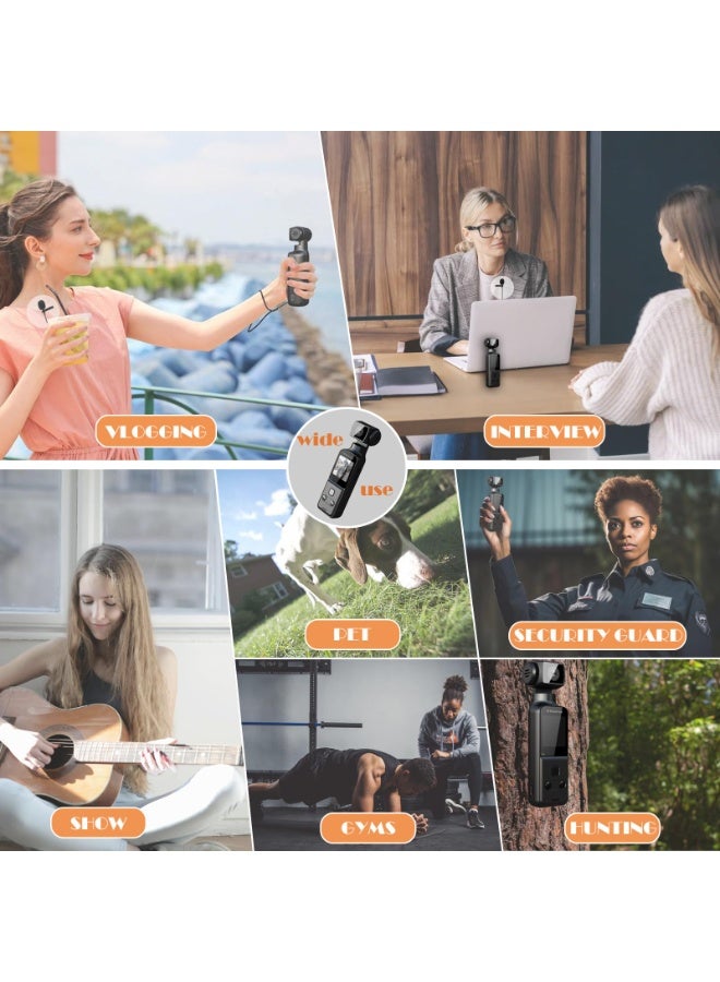ASIV 4K HD Camera, 270° Rotatable Large Wide Angle, Included 64G Card, 30m/98ft Underwater Camera with & Mic for Outdoor Riding Diving Shooting Vlog , 1000mAh Rechargeable  - Image 4