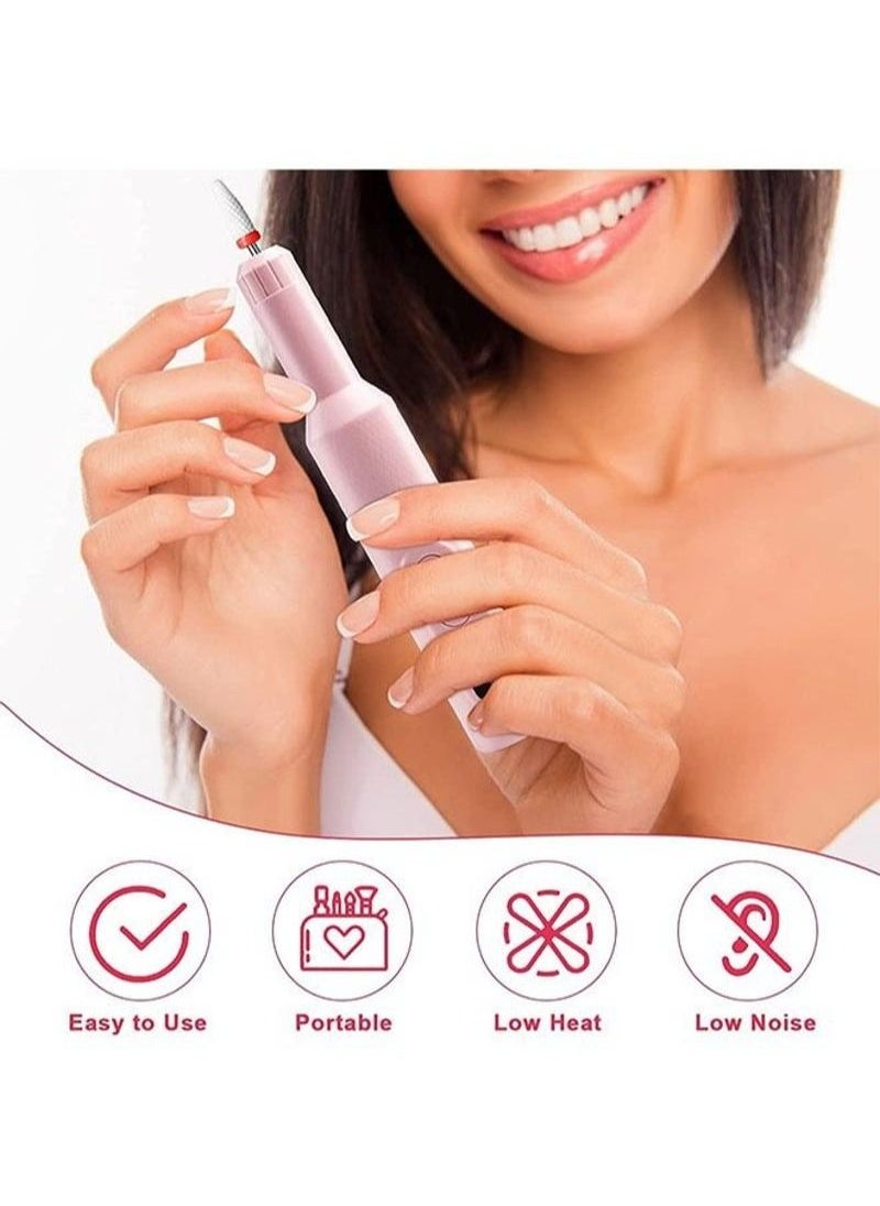 Generic - Electric Nail Drill,  Electrical Nail File Kit Portable Professional for Acrylic, Gel Nails,13 in 1 Cordless Electric Manicure Pedicure Set Polishing Shape Tools Design for Home Salon Use - Image 1