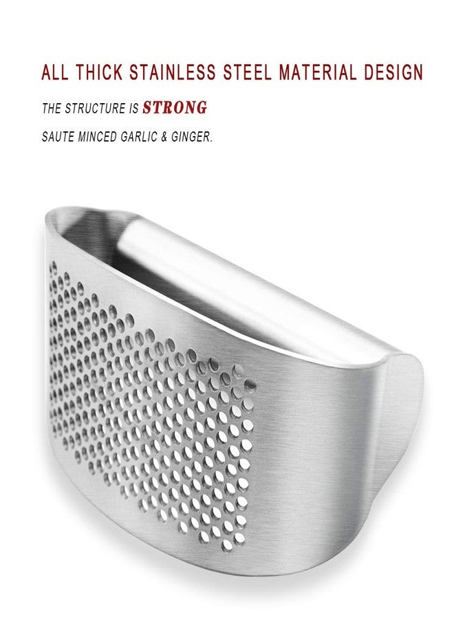 AmDONGKING Garlic Press Rocker, Bottle Opener, Stainless Steel Garlic Crusher Chopper Squeezer Slicer Mincer - Image 3