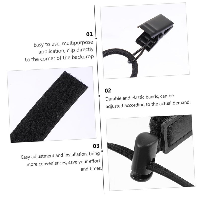 ABOOFAN 6pcs Photography Background Clips Metal Photo Backdrop Clamps For Studio - Image 4