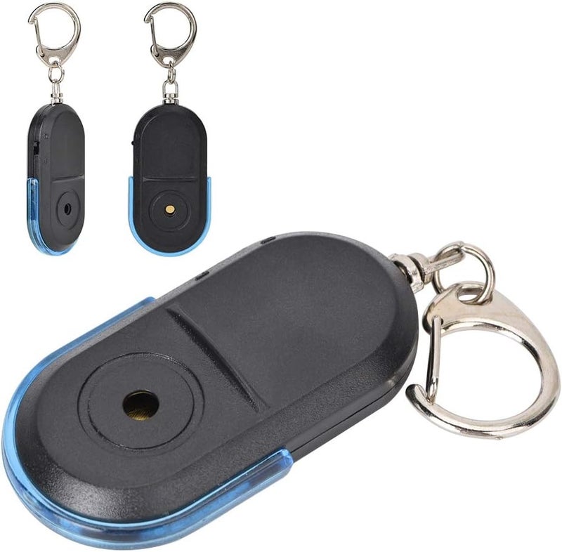 كلاراكو صفارة المفاتيح المفقودة، جهاز إنذار لاسلكي ضد الفقدان، جهاز تحديد موقع المفاتيح، صوت صفارة، ضوء LED مع بطارية (أزرق) - Image 3