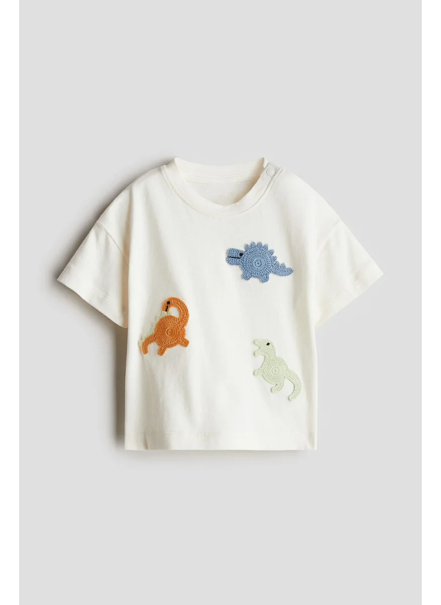 اتش اند ام Appliquéd T-Shirt
