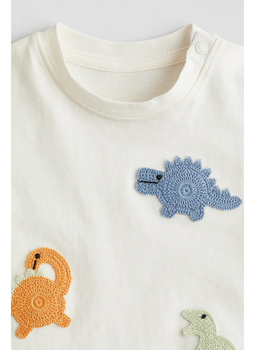 اتش اند ام Appliquéd T-Shirt