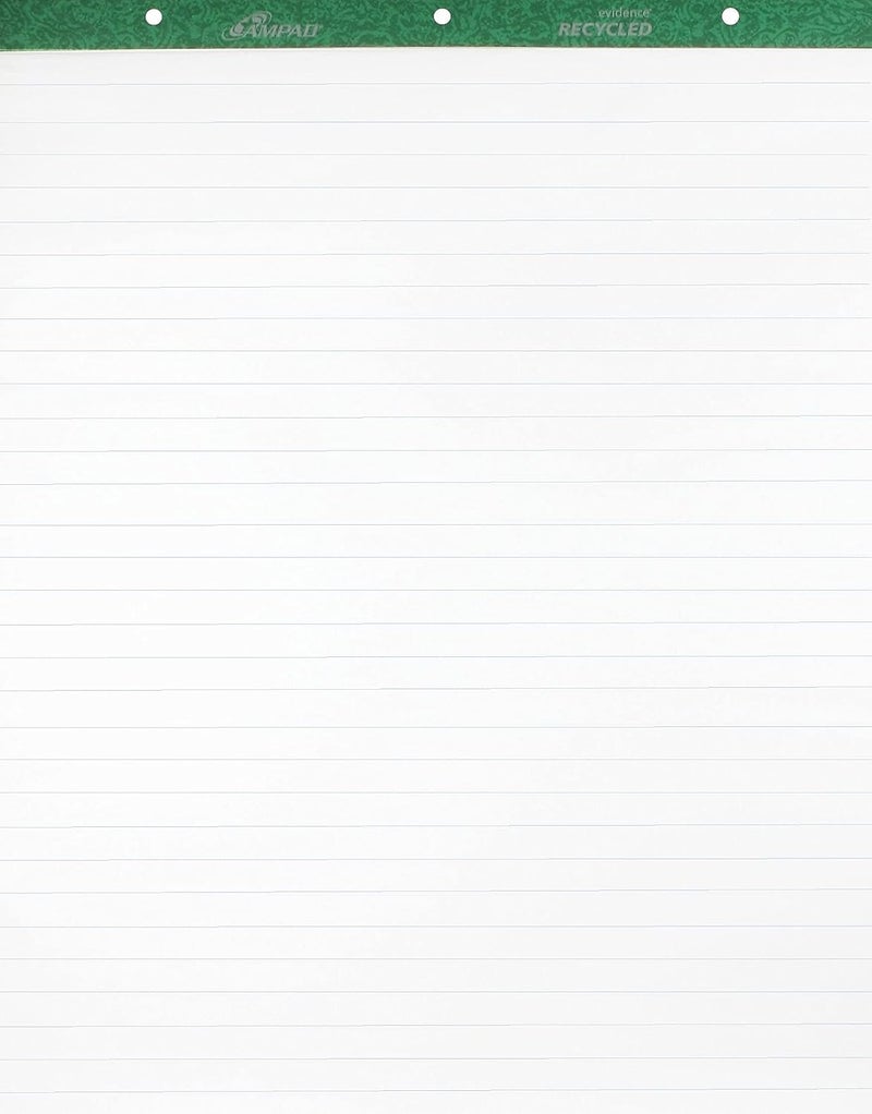 Ampad 24034 Flip Charts, 1 Ruled, 27 x 34, White, 50 Sheets, 2/Pack - Image 2