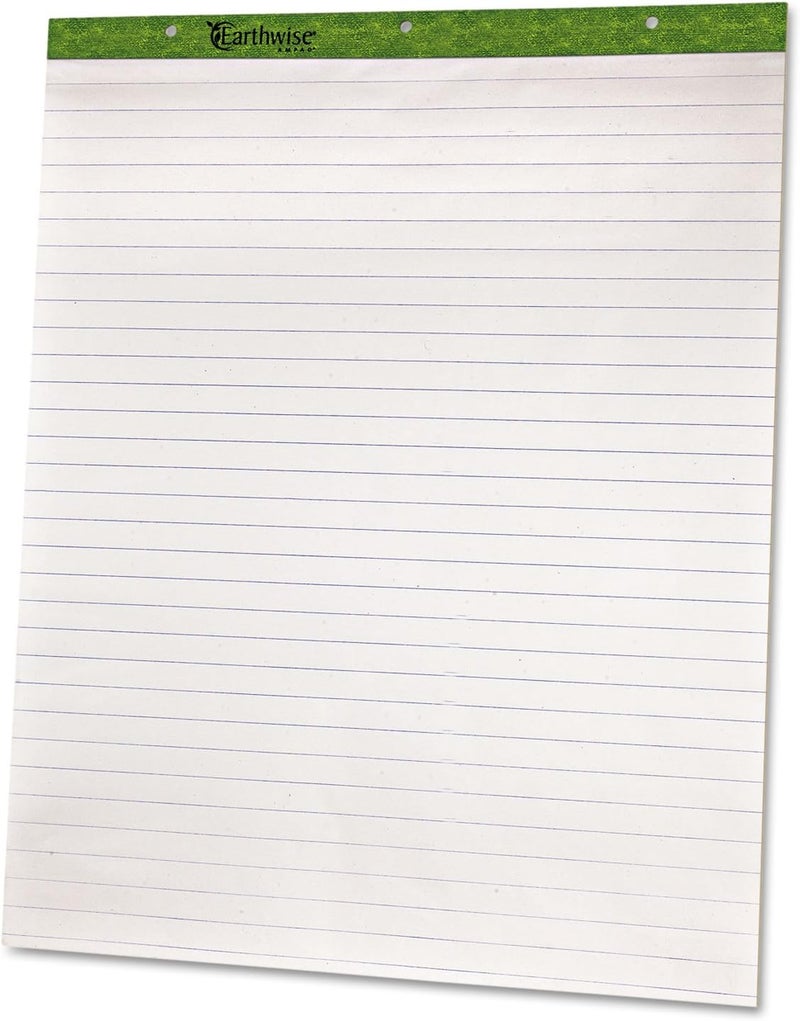 Ampad 24034 Flip Charts, 1 Ruled, 27 x 34, White, 50 Sheets, 2/Pack - Image 1