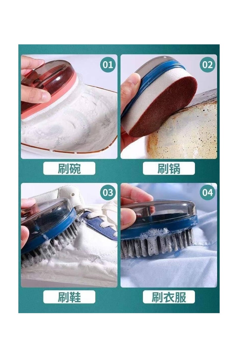 طقم فرشه بخزان للصابون والشاورجيل ٣ قطع في علبه واحده - Image 2