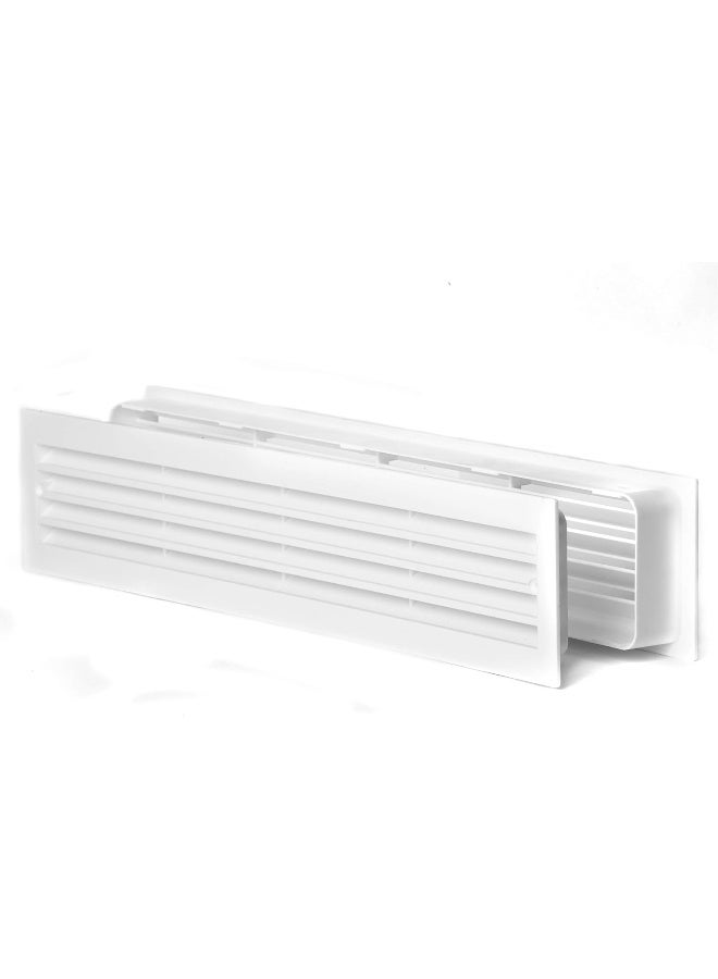 SHNORM Engera Bathroom Door Air Vent Grille Two Sided Ventilation Cover for Restroom, Warehouse, Storage Doors | Interior Door Transfer Grill 453mm x 91mm (18.1"x3.6") - Image 1