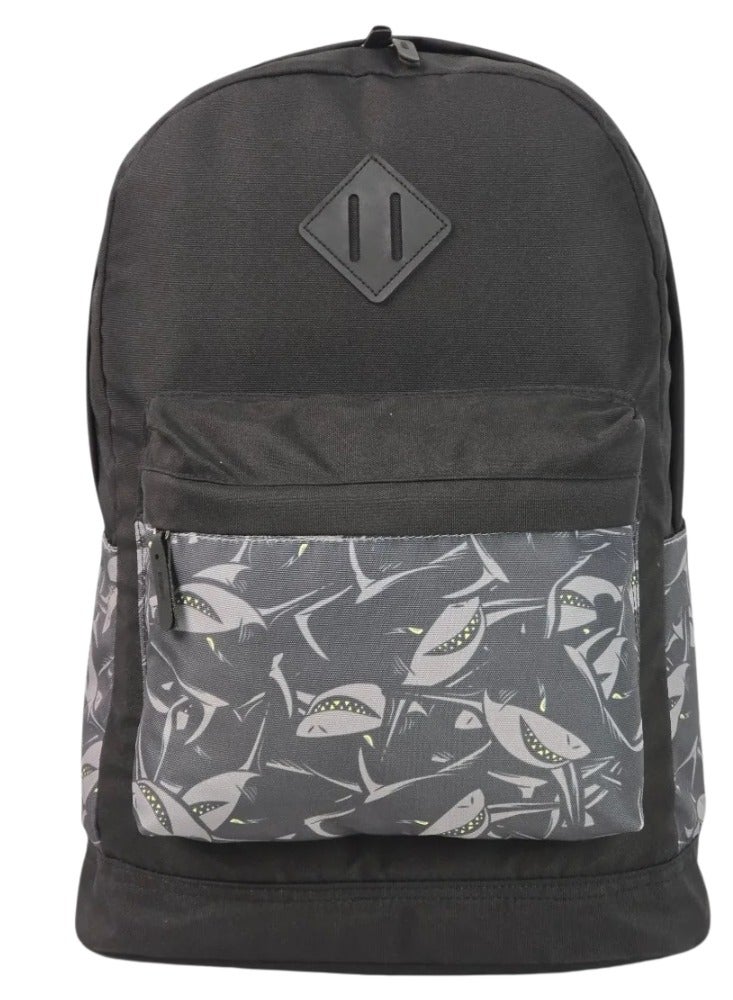 Force 14-inch Laptop Backpack Shark Black - FG 31 - Water-Resistant Polyester Travel, Work & School Daypack with 8mm Back Padding -  44 x 30 x 18 cm - Image 1