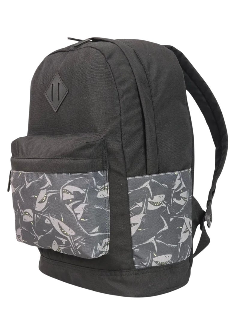 Force 14-inch Laptop Backpack Shark Black - FG 31 - Water-Resistant Polyester Travel, Work & School Daypack with 8mm Back Padding -  44 x 30 x 18 cm - Image 5