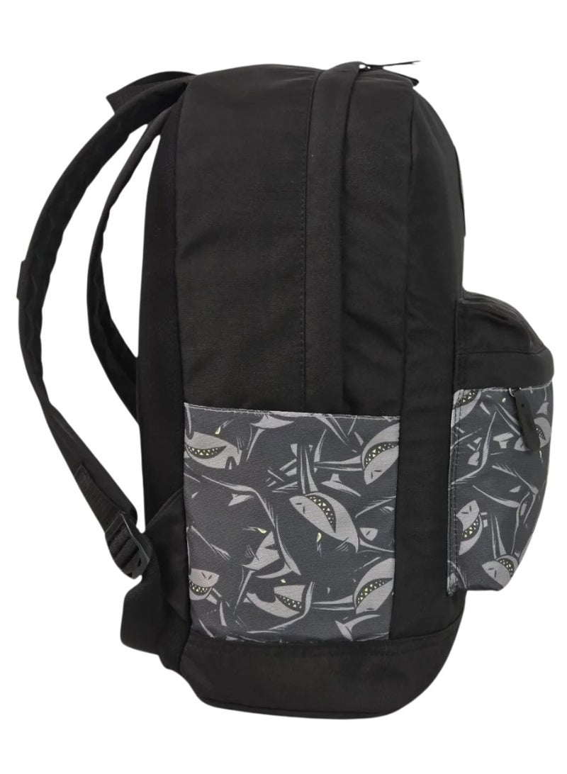 Force 14-inch Laptop Backpack Shark Black - FG 31 - Water-Resistant Polyester Travel, Work & School Daypack with 8mm Back Padding -  44 x 30 x 18 cm - Image 3