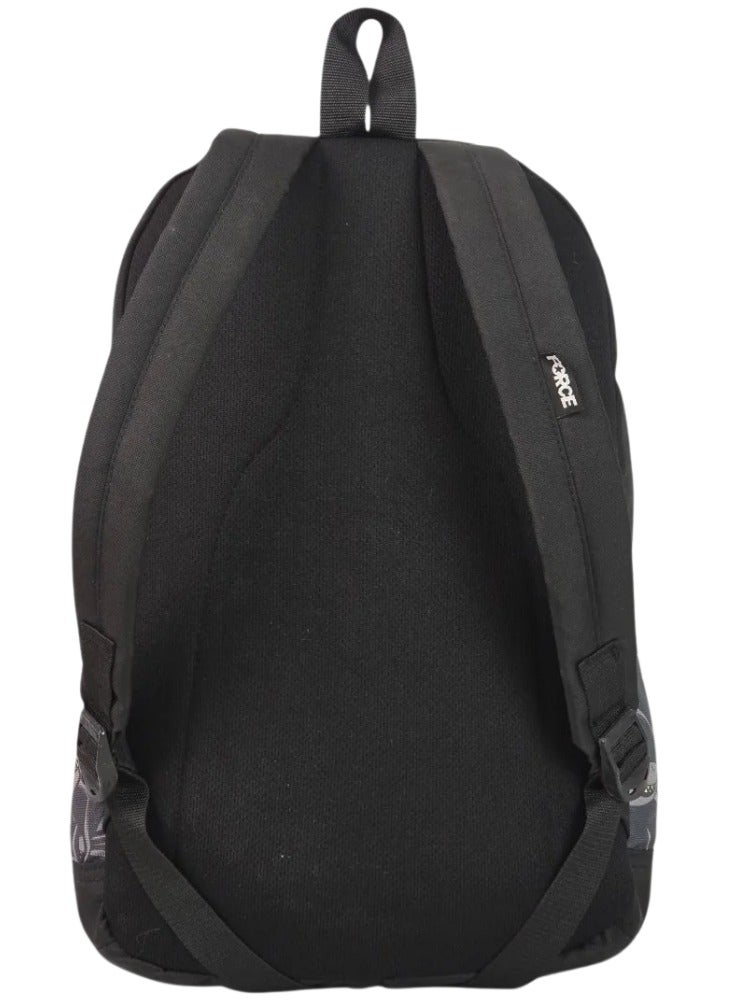 Force 14-inch Laptop Backpack Shark Black - FG 31 - Water-Resistant Polyester Travel, Work & School Daypack with 8mm Back Padding -  44 x 30 x 18 cm - Image 2
