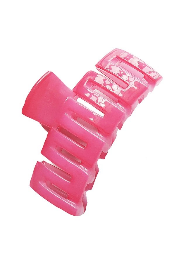 BIRDWARE Bigsize Pink Color Imported Acrylic Material Stone Butterfly Hair Clips For Women (Pack Of 1 Pc Pink Colour) Hair Clutchers - Image 1