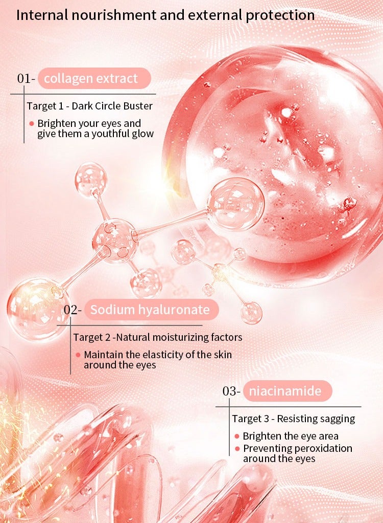 MOOYAM Collagen Eye Cream, Collagen Lifting and Firming, Anti-Aging Moisturizing Smoothing Lightweight Face Cream, Reduce Dark Circles, Diminish Under Eye Bags 100g - Image 4