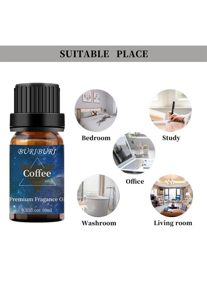 BURIBURI - Coffee Essential Oil 10ml Aromatherapy Fragrance Oil for Candle Making, Soap Making, Diffuser, Humidifier - Image 1