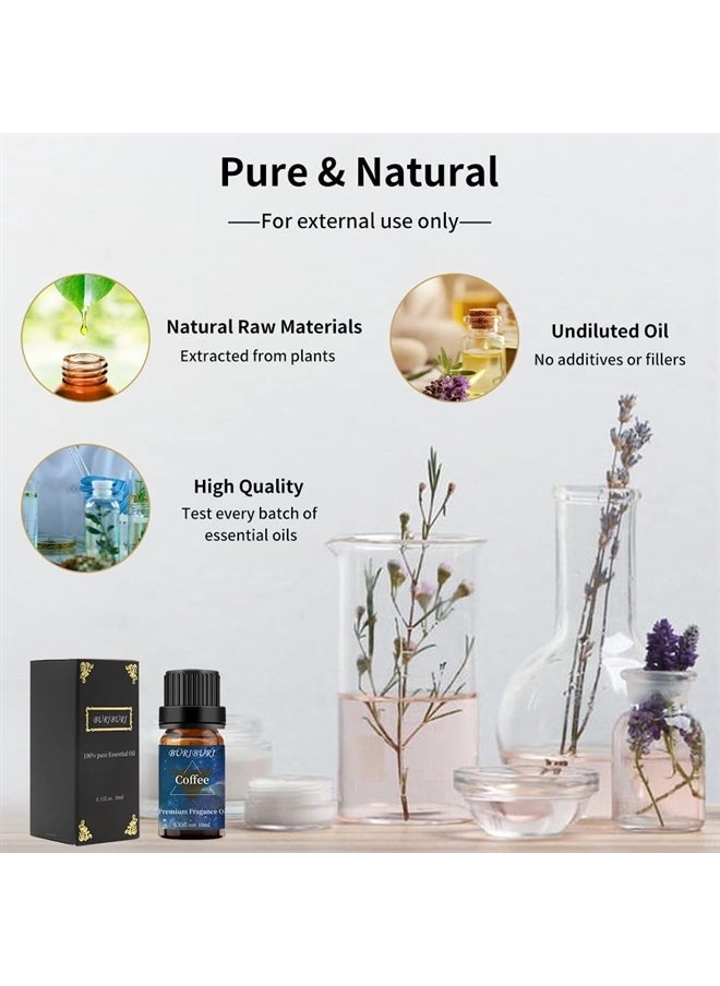 BURIBURI - Coffee Essential Oil 10ml Aromatherapy Fragrance Oil for Candle Making, Soap Making, Diffuser, Humidifier - Image 1