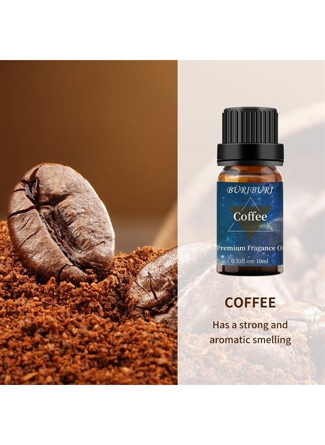 BURIBURI - Coffee Essential Oil 10ml Aromatherapy Fragrance Oil for Candle Making, Soap Making, Diffuser, Humidifier - Image 1