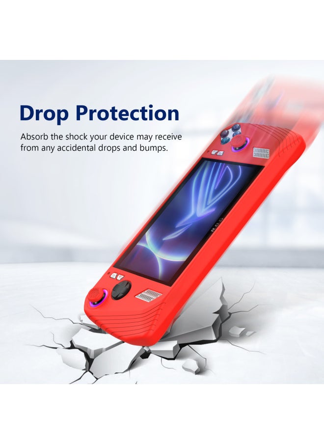 Generic - Full-pack Silicone Accessories Asus Rog Handheld Console Button Cap Protective Case Digital Computer/game Console Shell-Product Color:White-Model:Asus ROG Ally - Image 1