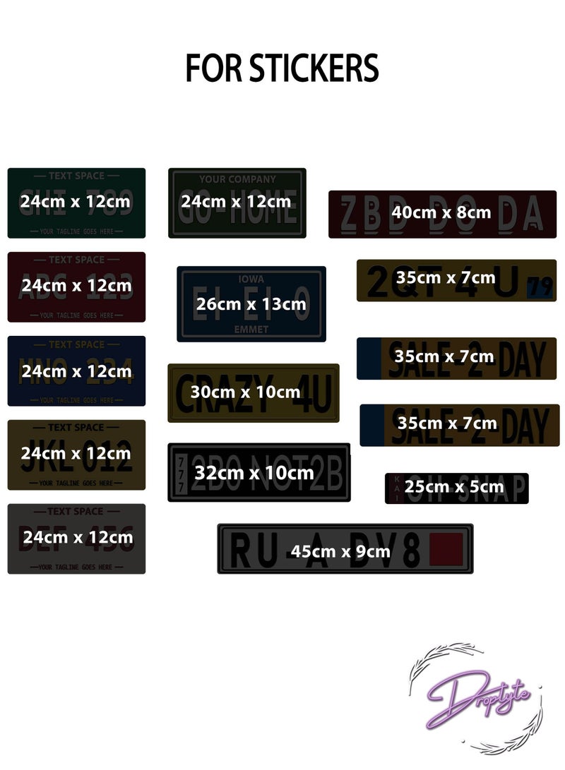 Droplyte Diy Art Wall Mural Creative Retro License Plate Living Room Bedroom Home Decoration Multicolor - Image 3