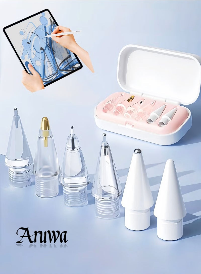 أروى ترقية إبرة من نوع الدقة قلم رصاص نصائح استبدال ل أبل قلم رصاص برو / 1 جنرال / 2 جنرال / أوسب-ج / متوافق مع لوجيتك تلوين وأقلام الرصاص الرقمية / مع حقيبة للتخزين / صالح باد برو - Image 1