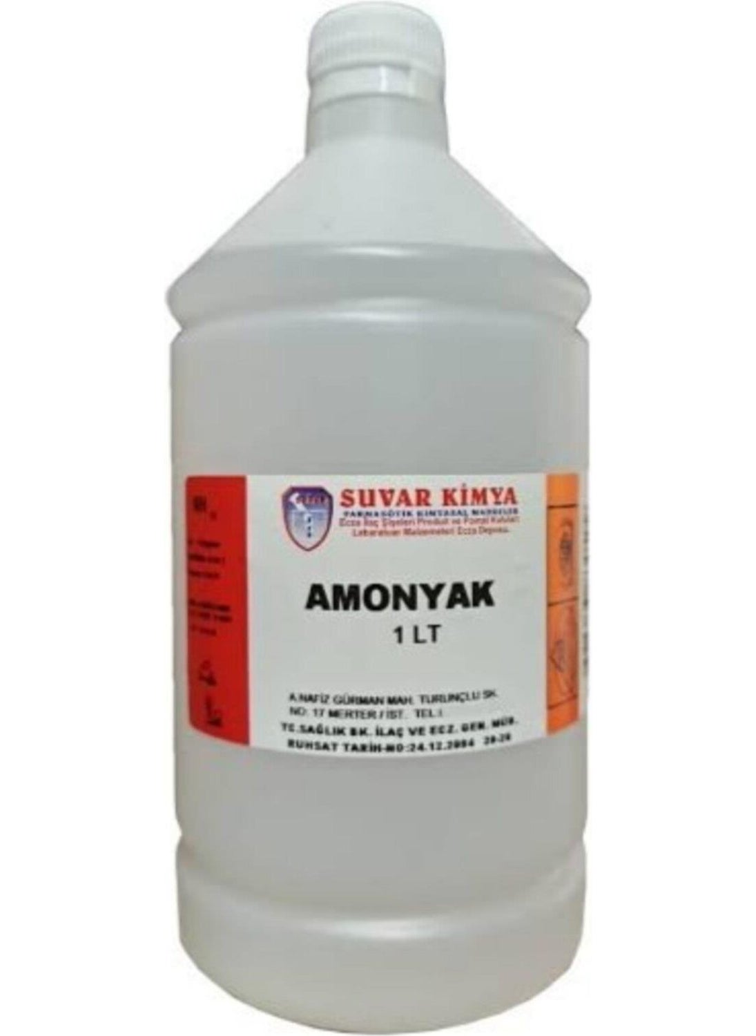 Suvar Kimya - Ammonia 1 Liter (1000 Ml, Lt, L) - Image 1