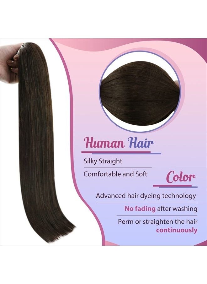 Sunny Hair Sunny I Tip Hair Extensions Human Hair Brown I Tips Real Human Hair Extensions Cold Fusion Hair Extensions Darkest Brown Itip Human Hair Brown Tips Hair Extensions Get Natural-Looking 20inch 50g 50s  - Image 2